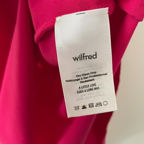 Aritzia Wilfred Sevres Tank Top Sleeveless Zip-Back Closure Casual Red PinkSmall - Picture 6 of 7